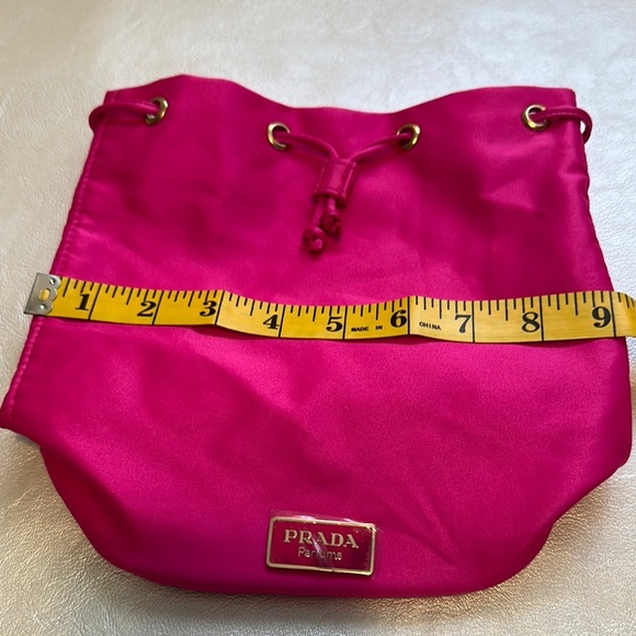 Prada Pink Velvet Backpack with Drawstring Closure - Picture 11 of 11